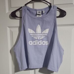 adidas Lavender Trefoil Crop Tank